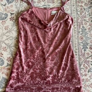 Urban Outfitters Cowl Neck Dusty Rose Mini Dress, Size S